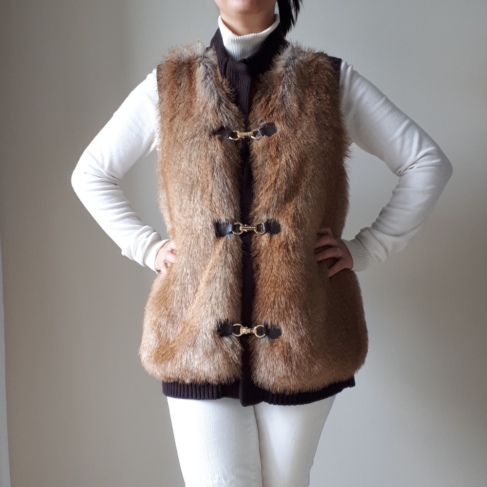 MICHAEL KORS FAUX FUR VEST